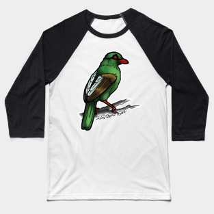 Javan Green Magpie 2 SING FOR SONGBIRDS Baseball T-Shirt